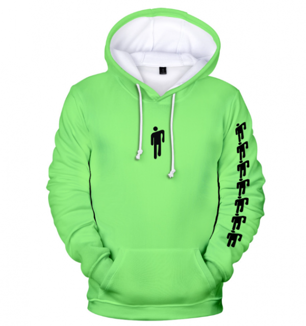 Hoodie berwarna neon yang mencolok